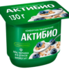 АктиБио Биойогурт обогащ., черника злаки льн. сем. 3% 130г Ф.ст.