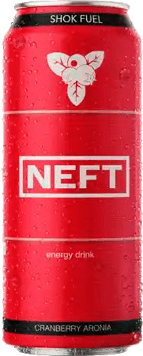 Энергетический напиток NEFT клюква 0,5 л.