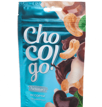 Кешью ChoCoGo Ассорти (три шоколада) 100гр