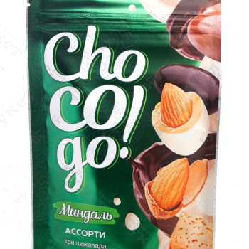 Миндаль ChoCoGo Ассорти (три шоколада) 100гр