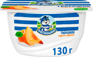 Простоквашино Продукт творожн. "Творожок" Персик абрик. 3,6% 130 г