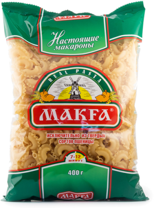 Макароны Макфа Петушиные гребешки 400г.