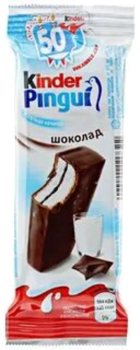 Киндер Бисквитное пирожное Пингви Шоколад 29,3% 30г Вакуум, 45дней (шт.)